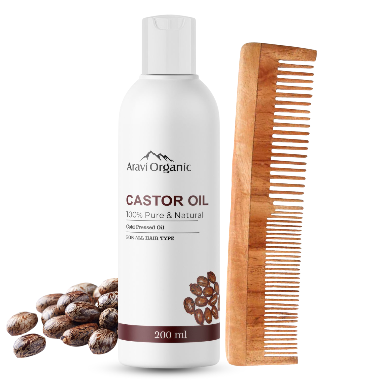 Aravi Organic 100 Pure Castor Oil With Neem Code 8356