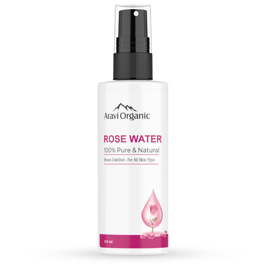100% Steam Distilled Rose Water Face Toner Spray.