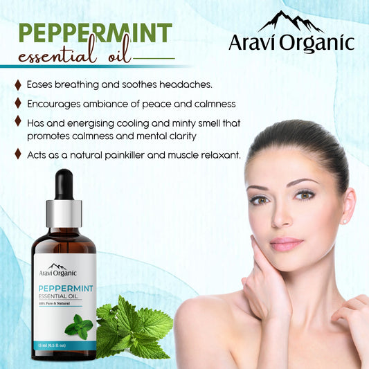 Peppermint Essential Oil with Eucalyptus Essential Oil.