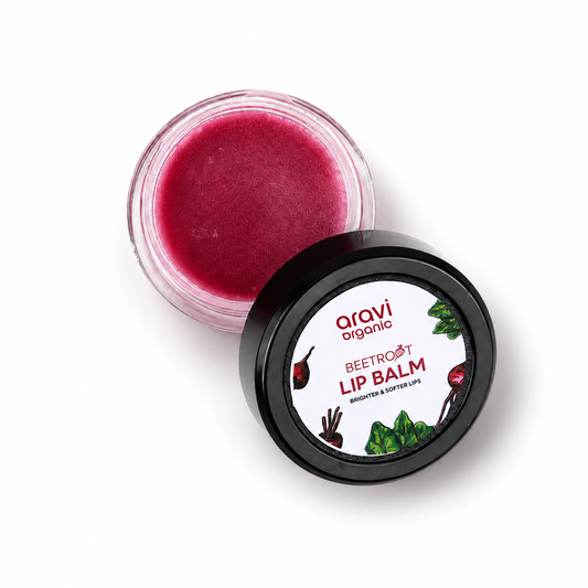 Beetroot Lip Balm With Beetroots, Shea Butter & Cocoa Butter - 8gm