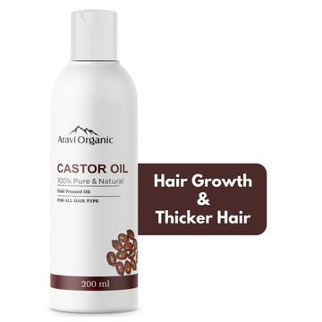 100% Pure Cold Pressed Castor Carrier Oil.