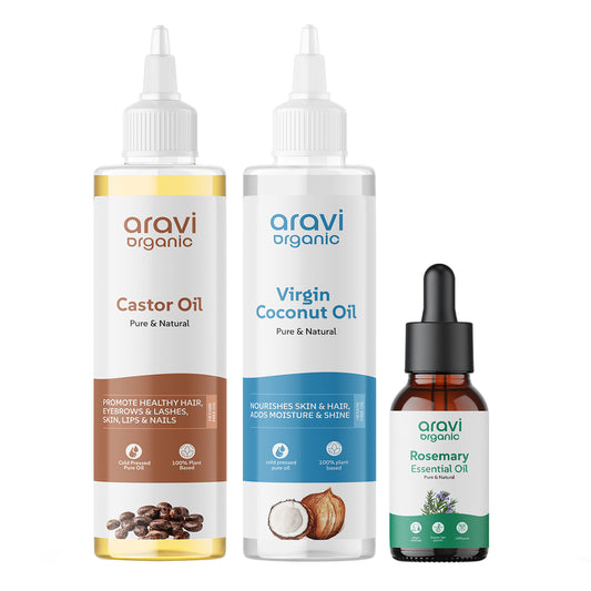 Rosemary Essential Oil, Castor Oil And Coconut Oil