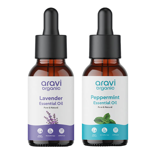 100% Pure Lavender And Peppermint Essential Oil For Hair Growth