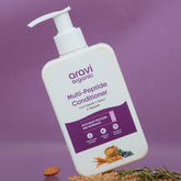 Multi-peptide conditioner for hair fall and hair growth, 200ml bottle by Aravi Organic