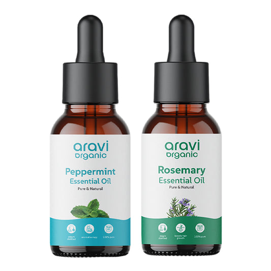 100% Pure Rosemary And Peppermint Essential Oil For Hair Growth