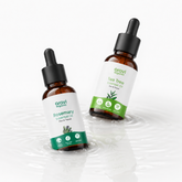 100% pure tea tree and rosemary essential oil combo for hair and scalp, 15ml each, by Aravi Organic