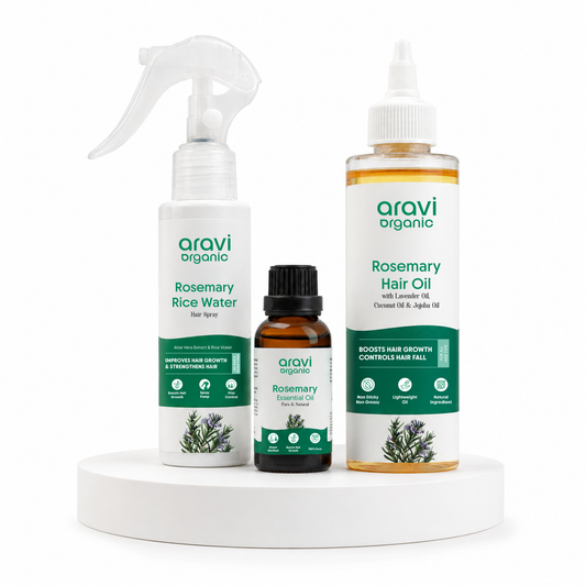 Rosemary Water Spray, Essential Oil & Rosemary Lavender Hair Oil Combo – Complete Hair Care Combo