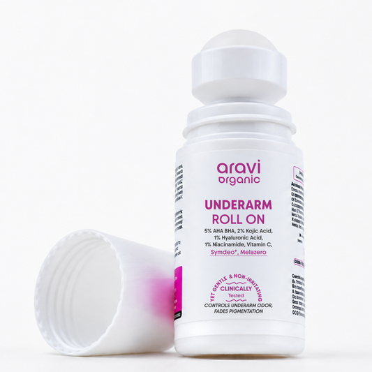 Brightening Underarm Roll On for Women & Men - Dark Underarm Pigmentation & Odour Control - 50ml