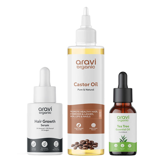 Hair Growth Serum With castor Hair Oil With Tea Tree Essential Oil Women