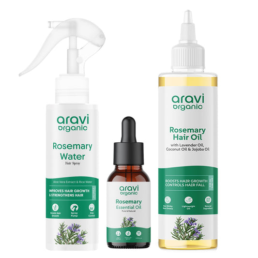 Rosemary Water Spray & Essential Oil & Hair Oil Combo