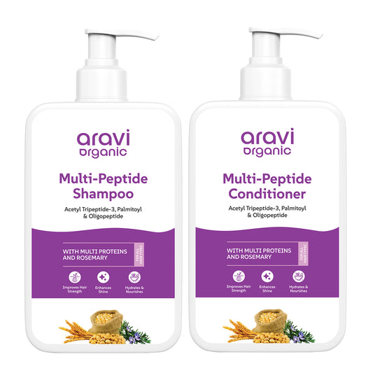 Multi-peptide Shampoo & Multi-peptide Conditioner For Healthy Hair Growth