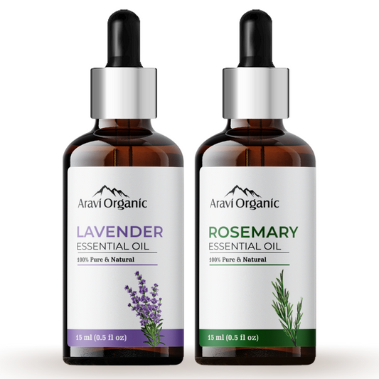 Lavender and Rosemary Essential Oil Combo Pack.