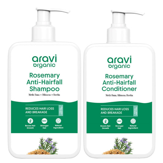 Rosemary Shampoo & Conditioner For Anti Hair Fall & Healthy Hair Growth