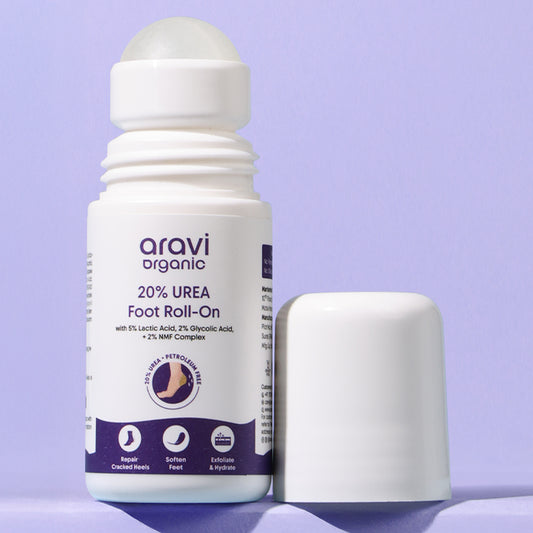20% Urea Foot Roll-On | For Dry & Cracked Heels with Lactic & Glycolic Acid - 50ml