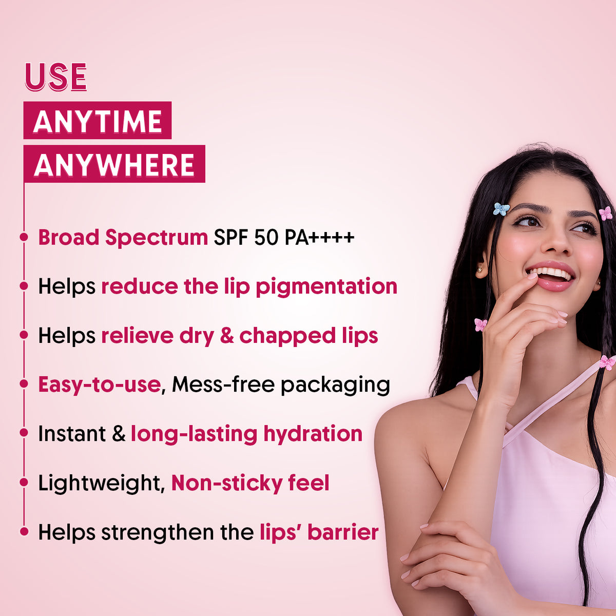 Beetroot tinted lip balm with kojic acid, 5g - Aravi Organic, view 6