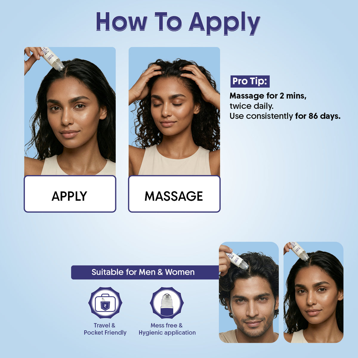 Hair growth serum roll on - Aravi Organic, view 9