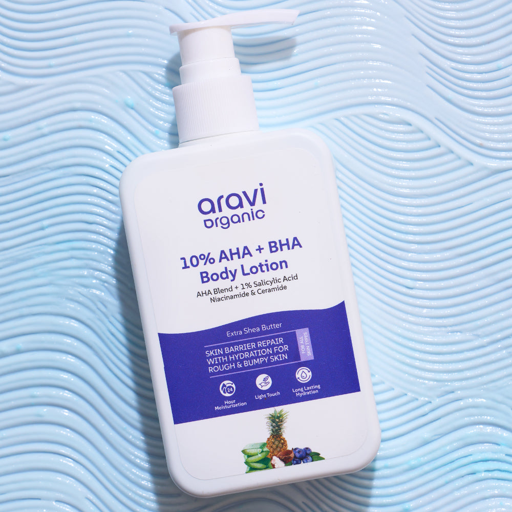 10% AHA + 1% BHA Body Lotion For Exfoliation - 200ml – Aravi Organic