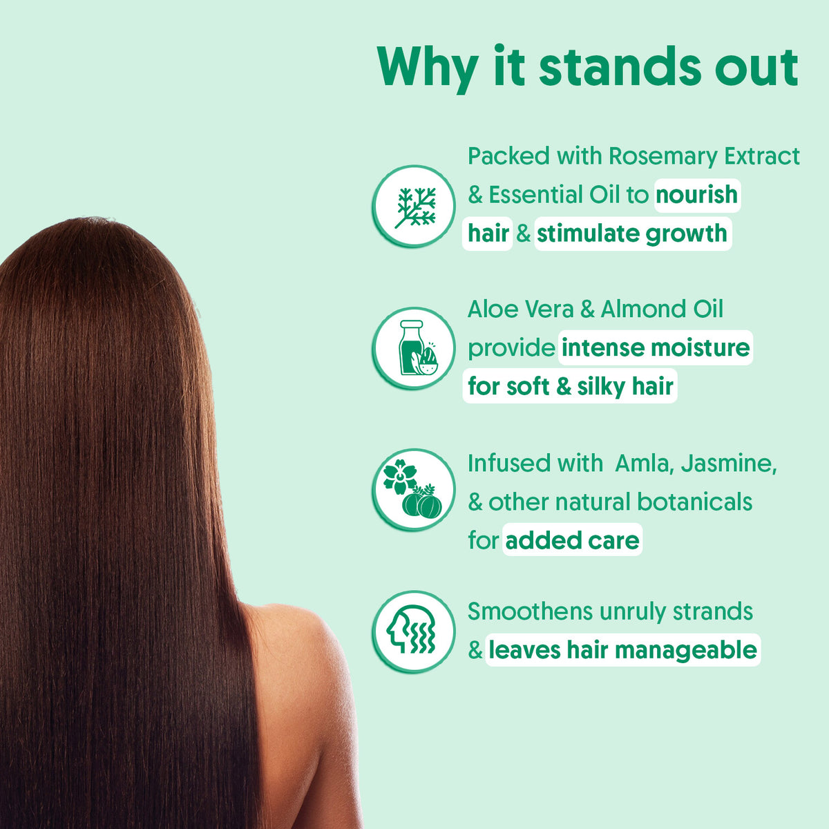 Rosemary hair fall conditioner 200ml - Aravi Organic, view 3