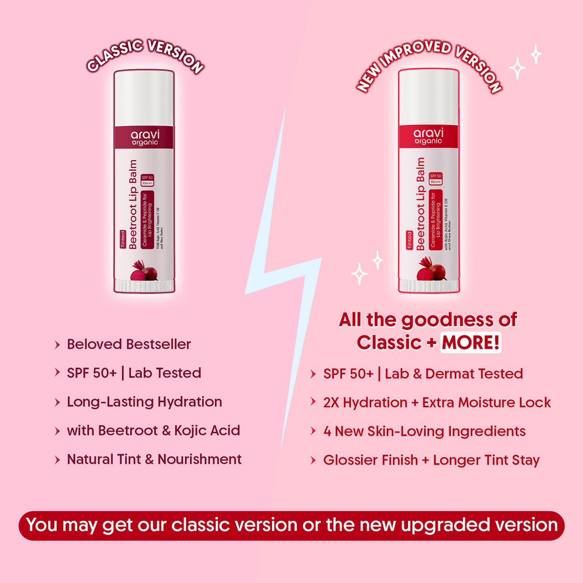 Beetroot tinted lip balm SPF 50, 5g - Aravi Organic, view 9