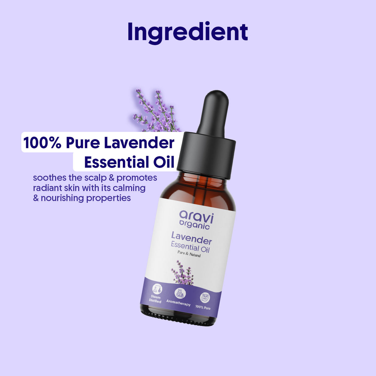 Lavender and rosemary essential oil combo - Aravi Organic, view 7