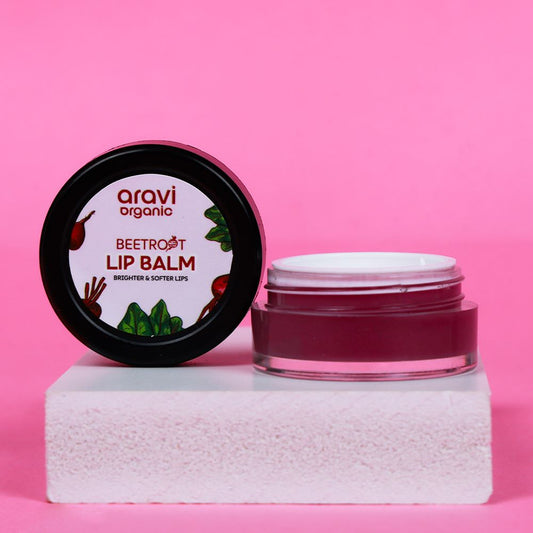Beetroot Lip Balm With Beetroots, Shea Butter & Cocoa Butter - 8gm