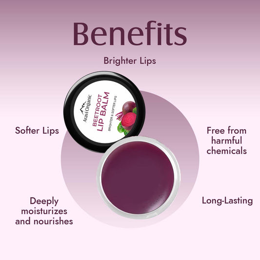 Beetroot Lip Balm With Shea Butter - 8 gm