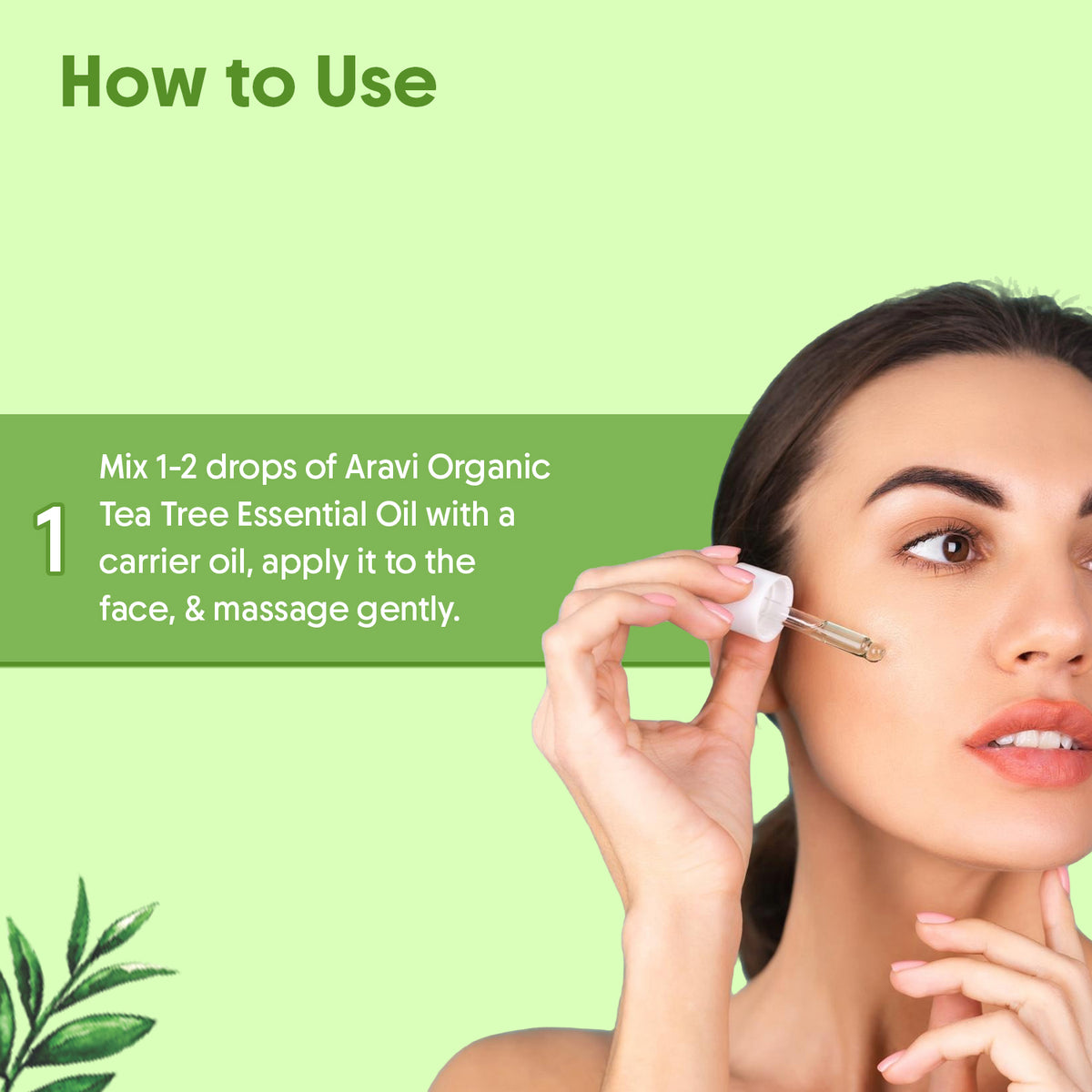 100% Pure Tea Tree & Peppermint Essential Oil for Healthy Hair & Skin – 15ml Each