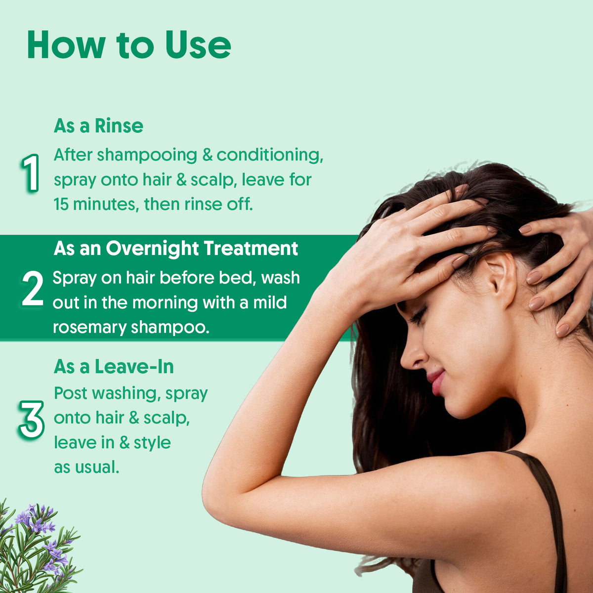 Rosemary water spray and oil combo - Aravi Organic, view 7