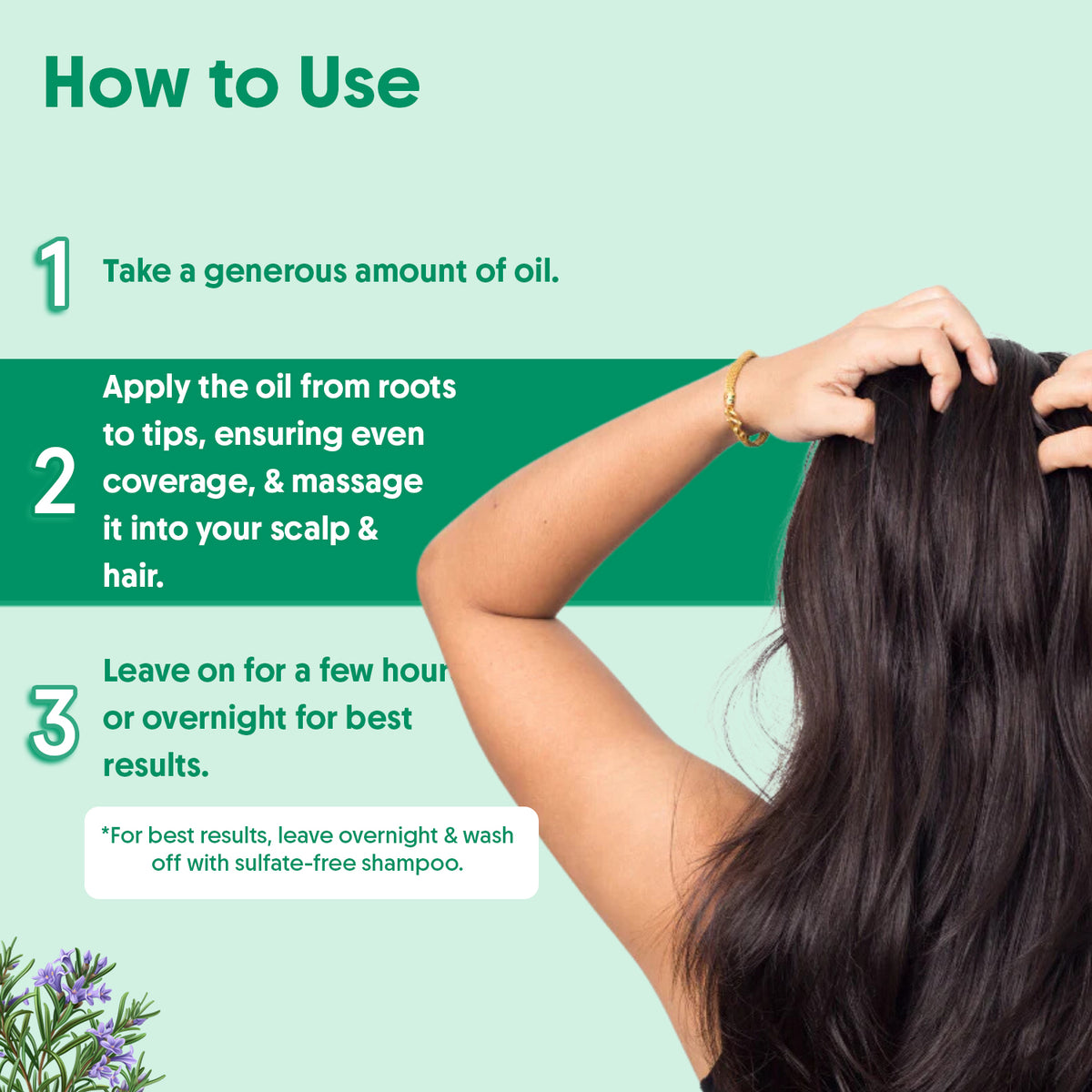 Rosemary Lavender Hair Oil for Hair Fall Control & Boost Hair Growth