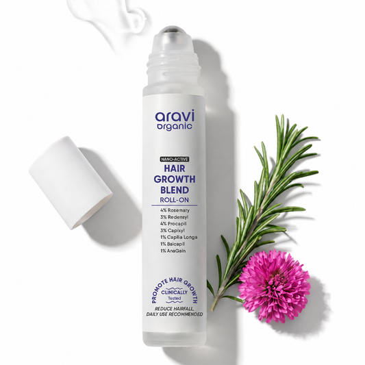Nano Active Hair Growth Serum Roll On - 4% Rosemary & 3% Redensyl For Boost Hair Growth
