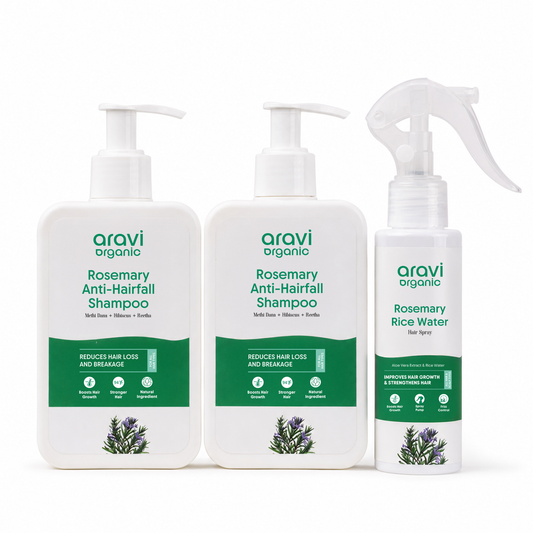 Rosemary Shampoo, Conditioner & Water Spray Combo – Complete Hair Care Combo