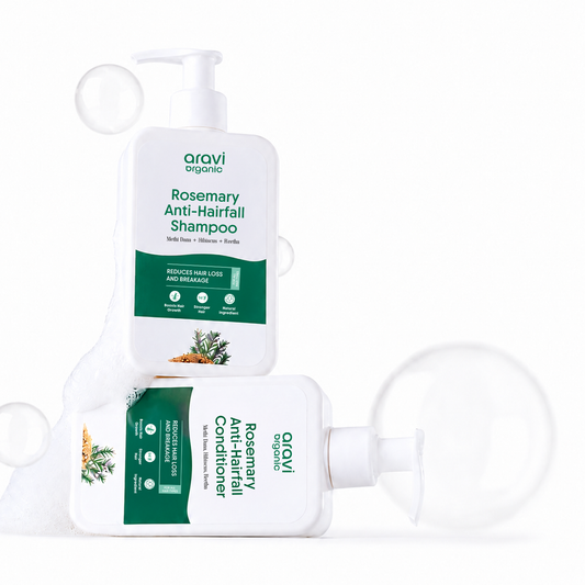 Rosemary Shampoo & Conditioner Combo for Anti Hair Fall & Healthy Hair Growth - 200ml Each