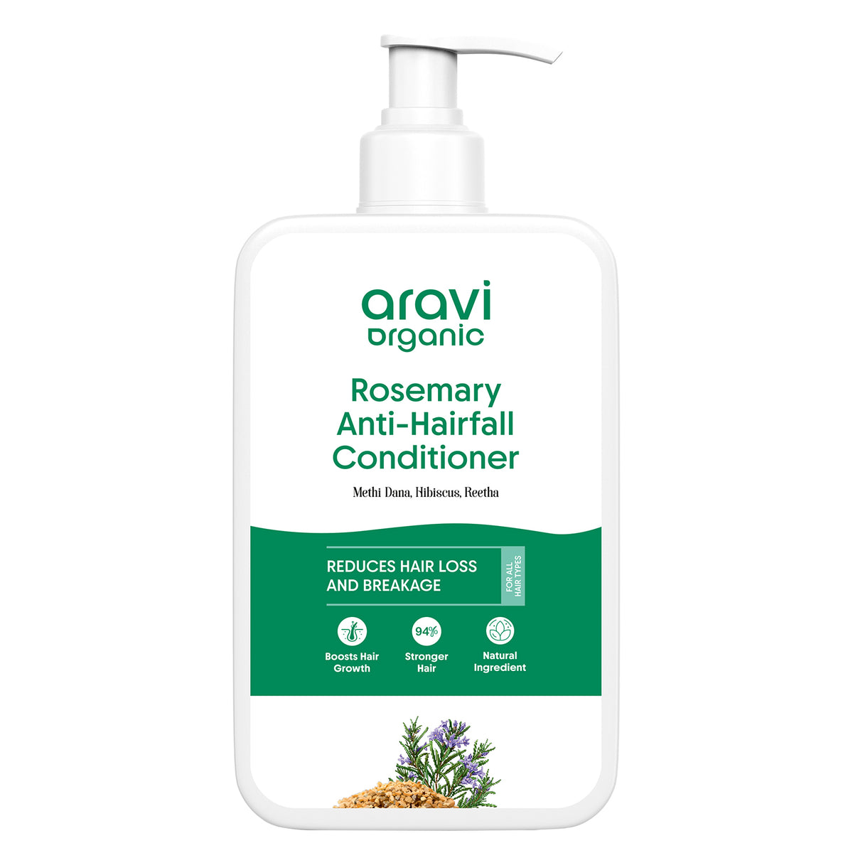 Rosemary hair fall conditioner 200ml - Aravi Organic, view 8