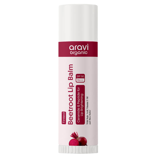 Beetroot Tinted Lip Balm With SPF 50 PA+++ & Kojic Acid - 5 gm