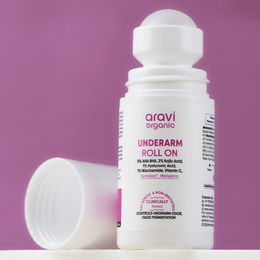 Brightening Underarm Roll On for Women & Men - Dark Underarm Pigmentation & Odour Control - 50ml