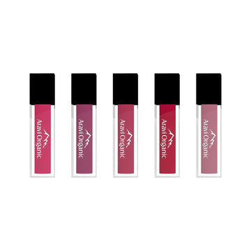 Long Lasting Matte Liquid Lipstick - Waterproof &  Ultra Smooth Pink Lipstick Combo Set of 5.