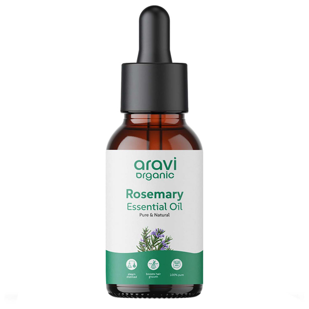Pure rosemary essential oil 15ml - Aravi Organic, view 11
