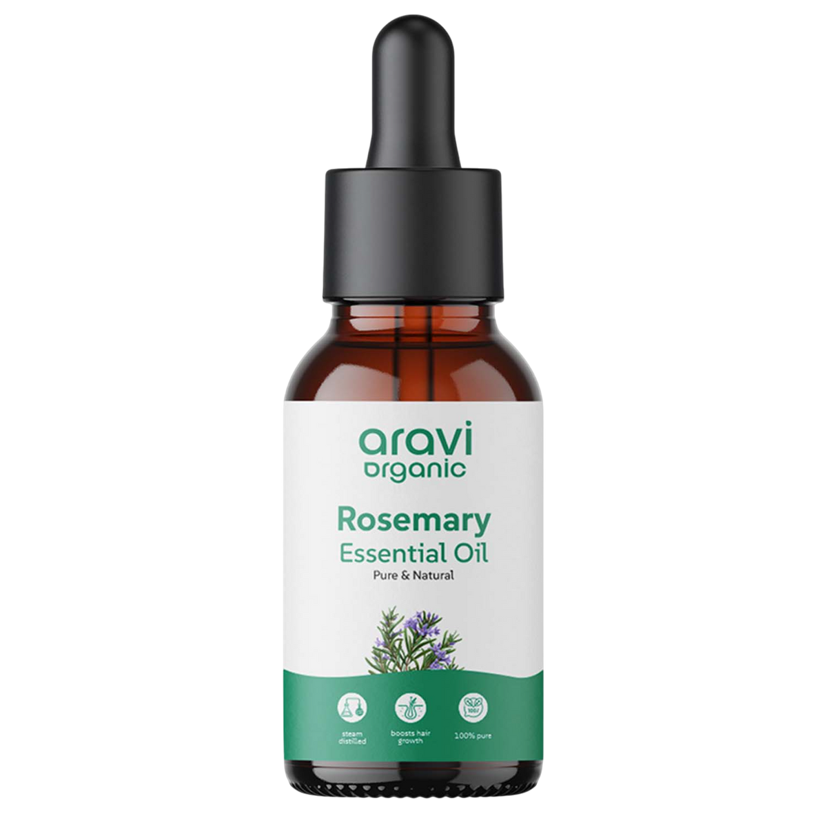 Pure rosemary essential oil 15ml - Aravi Organic, view 10