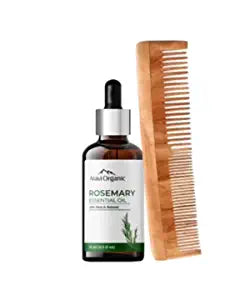 Rosemary Healthy Hair Growth Oil & Neem Wood Comb Combo