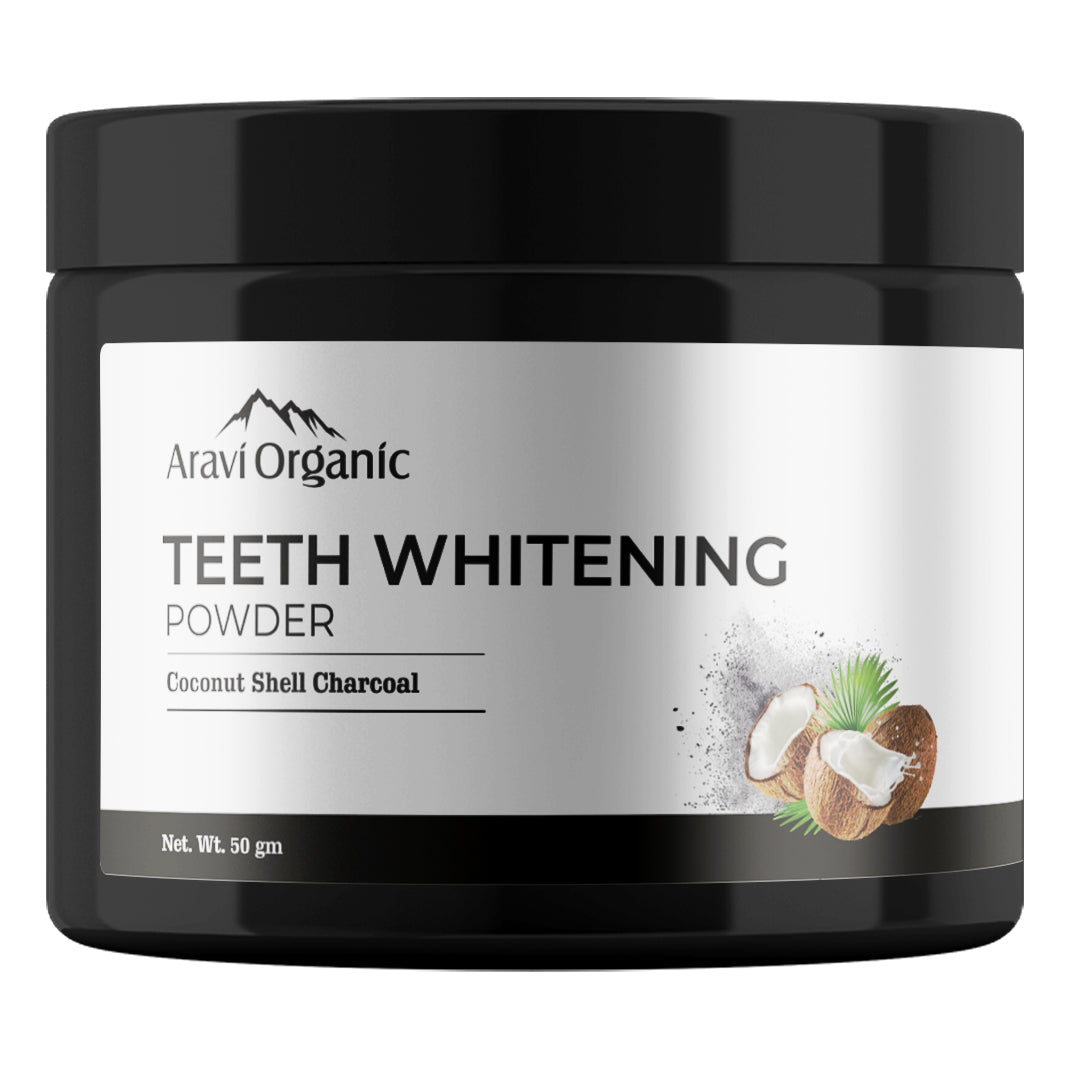 Teeth Whitening Activated Charcoal Powder For Tobacco stain & Yellow Teeth (50 g)