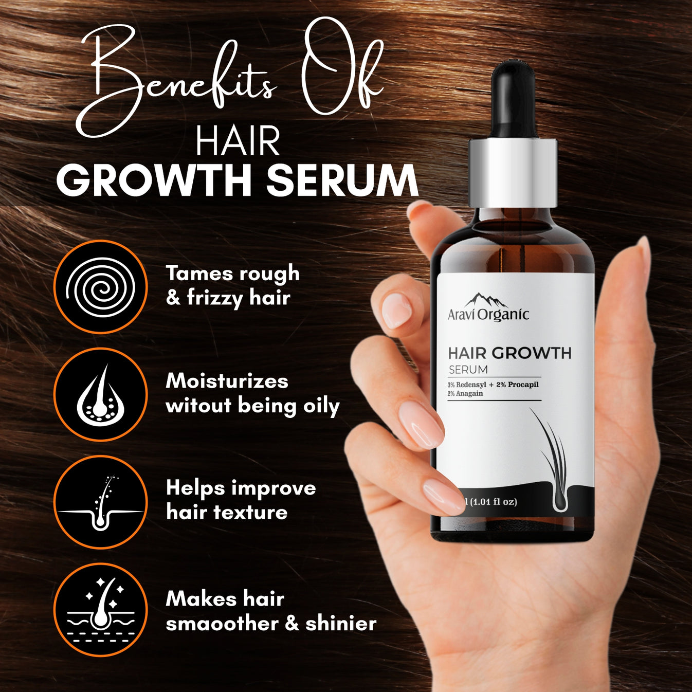 Aravi Organic Hair Growth Serum