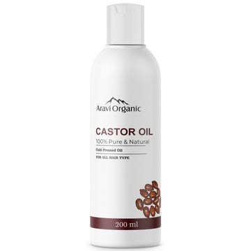 100% Pure Cold Pressed Castor Carrier Oil (200 ml) | For Skin- Hair and Nails